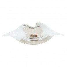 Organic form murano glass bowl 